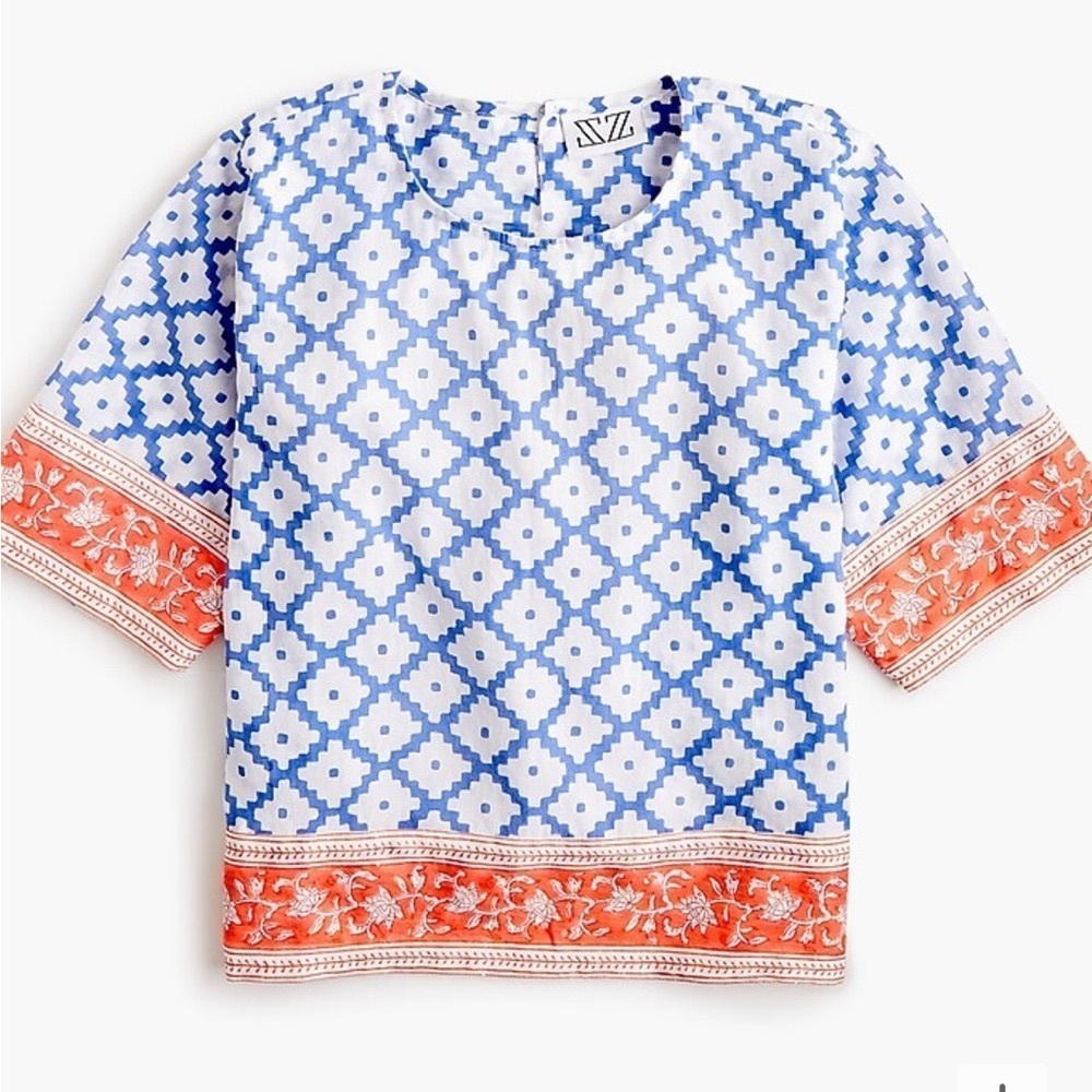Stylish Blue and Orange Kids Shirt